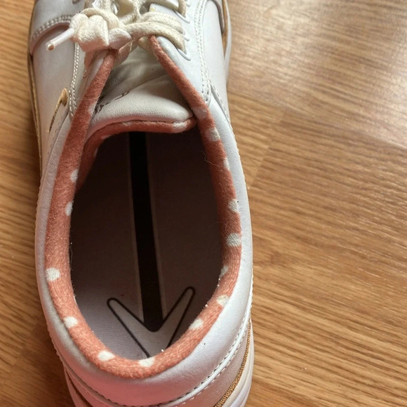 Callaway Women’s Katy Golf Shoes. White/Carmel. Size 7 1/2. Preowned - Picture 5 of 9